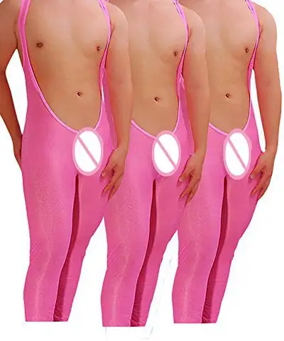 new Men's hot shapers sexy underwears Shapers Sexy male  bodysuit jumpsuit vest Bodysuit Open sexy tights ice silk Body suit