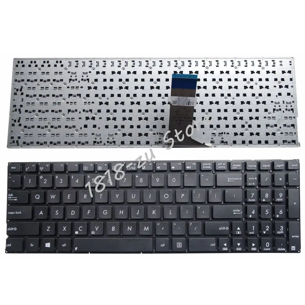 

Новая английская клавиатура для ноутбука ASUS X555U X555UA X555UB X555UF X555UJ X555YI, черная, без рамки