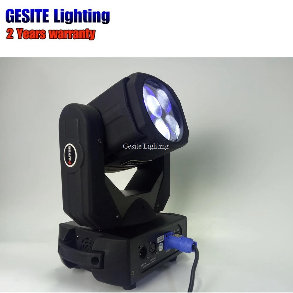 4pcs/lot 4x25w white Stage Lighting LED Super Beam Spot Light moving head light