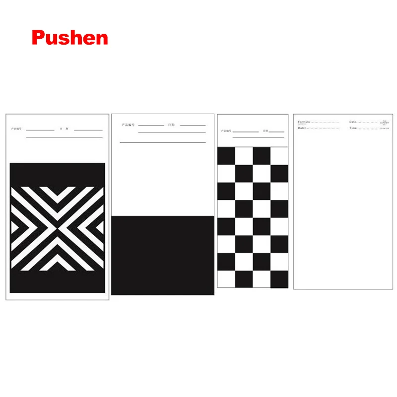 

BRAND PUSHEN Opacity Display Charts Hiding Power Test Board Printing Ink Drawdown Sheets black white paper card paints