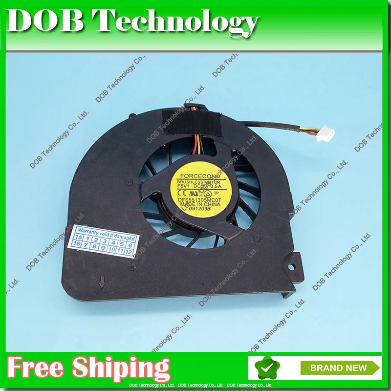 

New laptop cpu cooling fan cooler for packard bell ms2273 Fan 3 pin