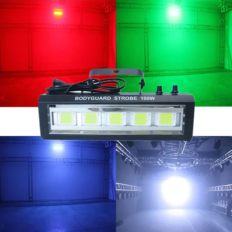 

Best quality High brightness 100W LED Strobe light for DJ Disco Party KTV room nightclub 100w LED Flash lamps