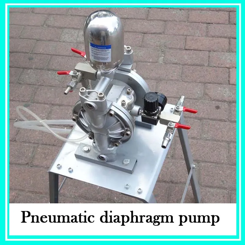 Aluminum Alloy Small Double Way Pneumatic Diaphragm Pump Spraying Suit Diaphragm Paint Pump