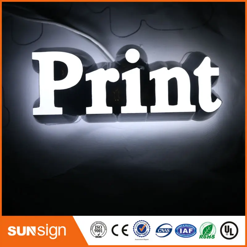 Custom 3d sign letters outdoor double sided led sign