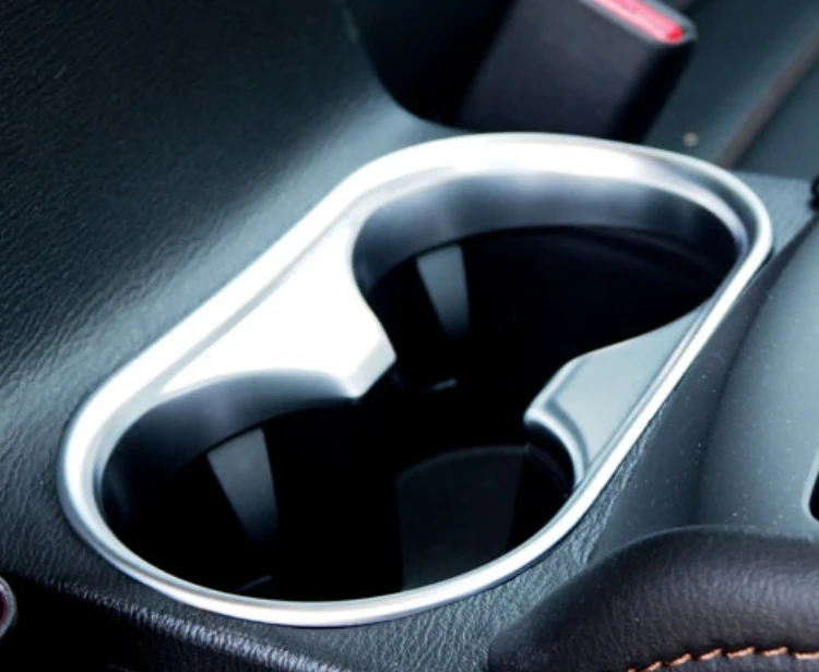 

Cup Holder Cover 2017 2018 For Mazda CX-5 CX5 Matte Chrome Interior ABS Trim Accessories Overlay