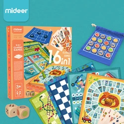 MiDeer 16 in 1 classic games Multi-function board game parent-child early education chess toys 2~4 players 3Y+