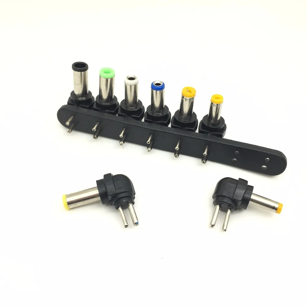 8PCS/Set Universal DC AC 2 Pin Plug Charger Tip Power Adapter Notebook Laptop 5.5*3.0 5.5*2.1