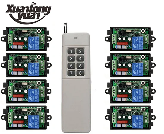 xuanlongyuan 3000M Long Range AC220V 1CH RF Wireless Remote Control Relay Switch light /lamp/ window/Garage Doors shutters