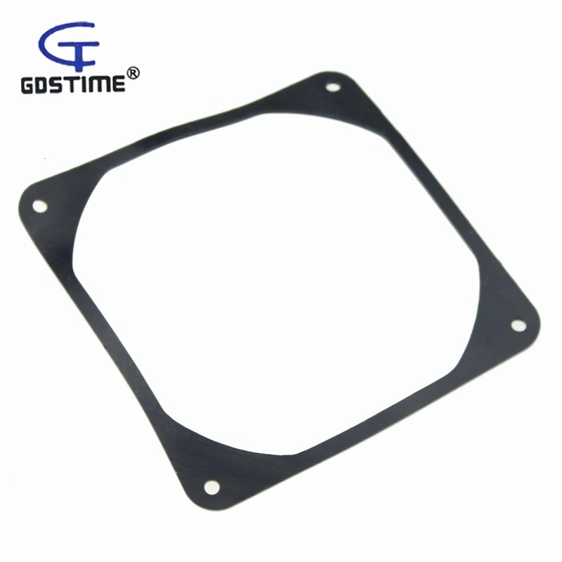 Gdstime Black 12cm 120mm Fan Anti vibration Gasket Silicone Shock Absorption Pad for Computer Case 120x120mm