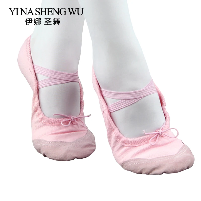 Wholesale Children Girls Kids Soft Sole Ballet Dance Shoes 1 Pair Professional Ballet Dance Practice Performance Shoes 5 Colors