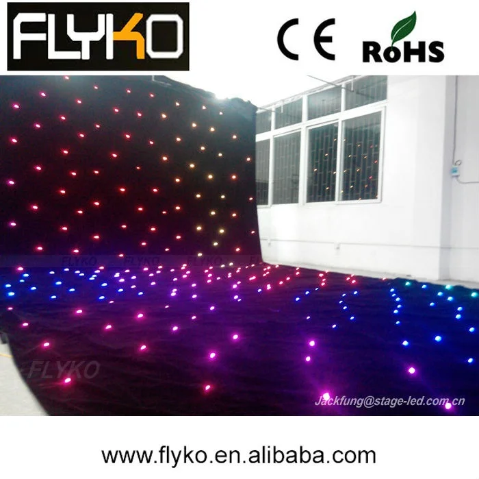 

can be customized rgb led star curtain party wedding light Christmas