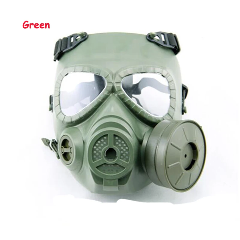 Tactical Airsoft Protection Masks Full Face Resin Mask With Fan For CS Cosplay Paintball Game Protection Respirator Mask