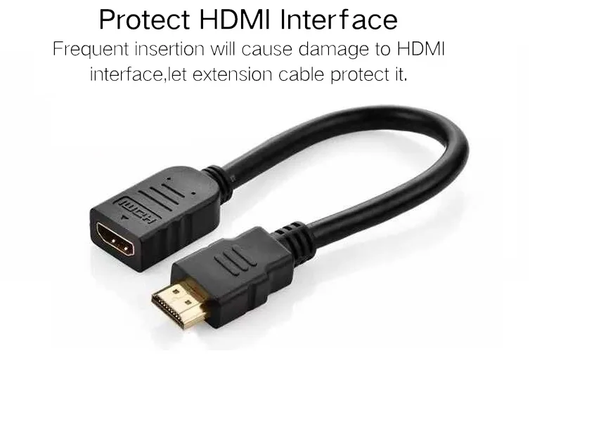 HDMI-compatible Extension Cable male to female 4K 3D 1.4v HDMI Extended Cable for HD TV LCD Laptop PS3 Projector