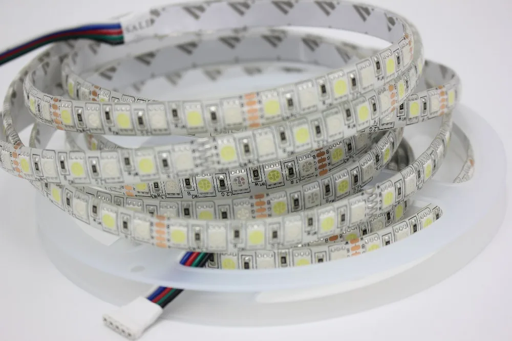 5M 480LEDs 96LED/m 5050 SMD RGBW RGBWW LED Strip light Tape Ribbon DC12V RGB+White or RGB + Warm white For Indoor lighting