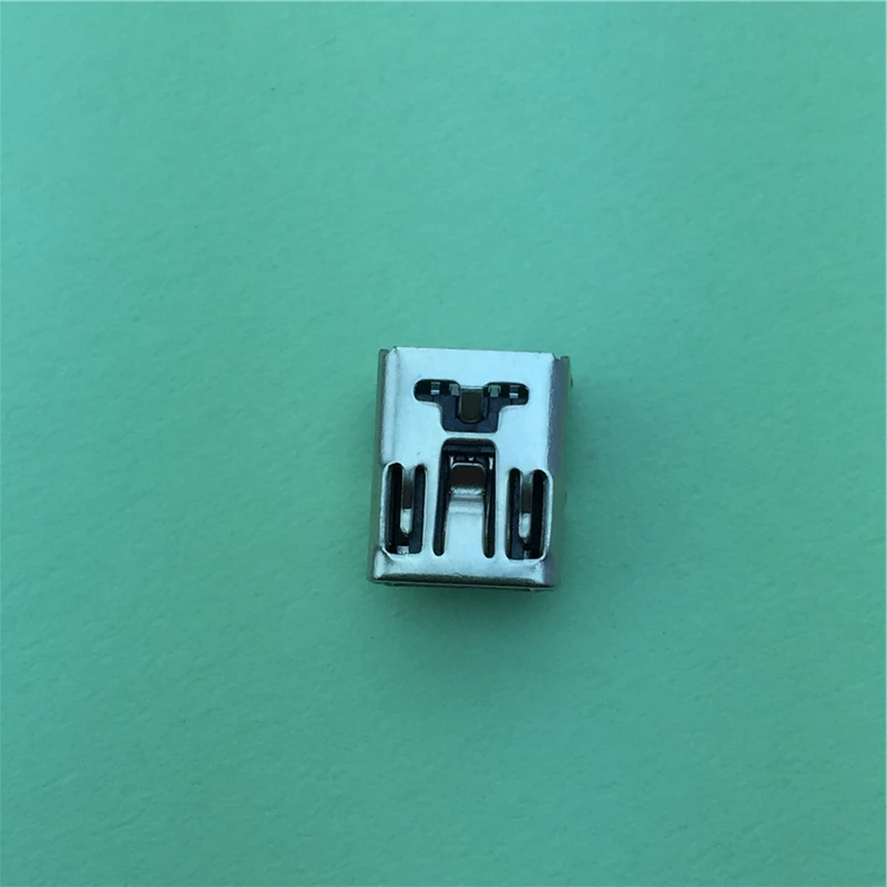 10pcs/lot Mini USB 5pin Female Socket G35 Connector 4foot 90degree Pin for Tail Charging Mobile Phone
