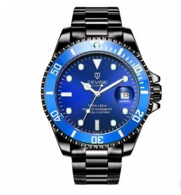 Fashion Tevise Brand Business Men\'s Mechanical Steel Watches Automatic Waterproof Self Winding Wristwatches Clock Hombre Relogio