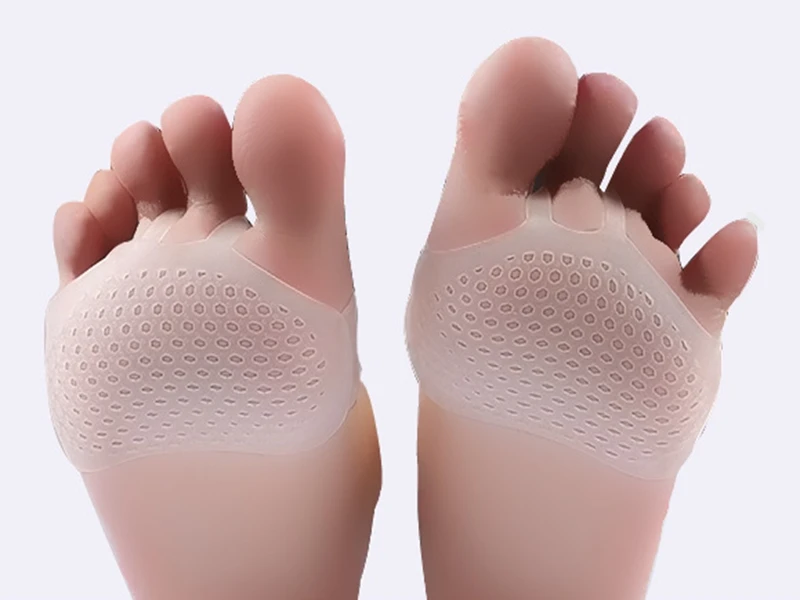 500 paare/los Weiche Silikon-gel Toe Pads High heel schock anti rutschfeste mittelfuß fuß Pad Vorfuß-pad Schmerzen Gesundheitswesen