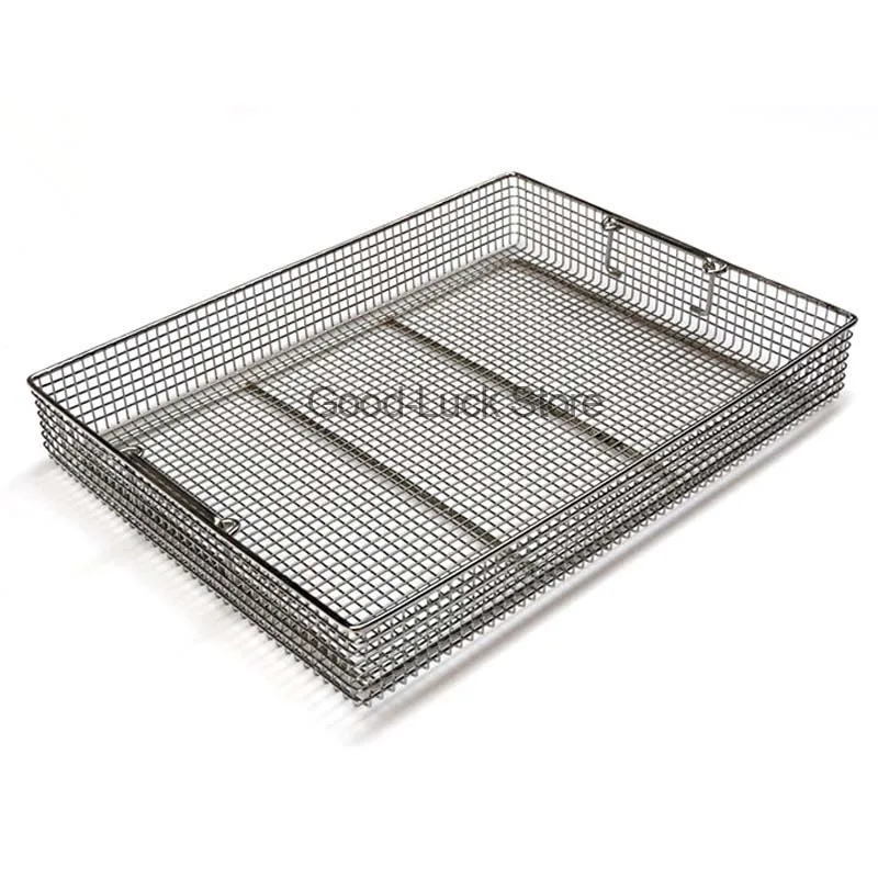 

Medical device sterilization box stainless steel sterilization basket equipment cleaning basket