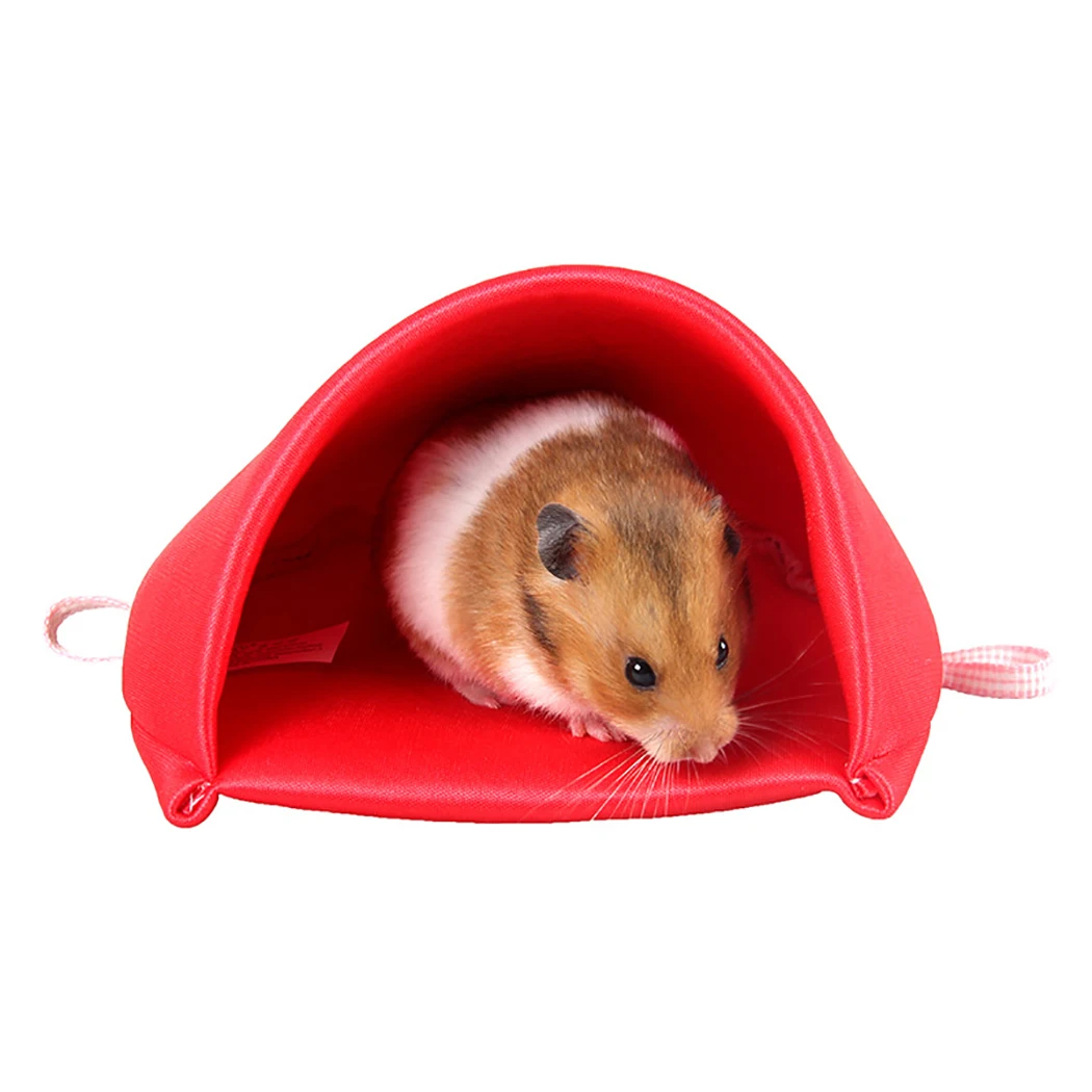 Hamster Silky Hanging Tent Nest Soft Comfortable Hamster Bed Warm Pet Bed Pet Supplies For Hamster Small Pet 4 Colors Can Choose