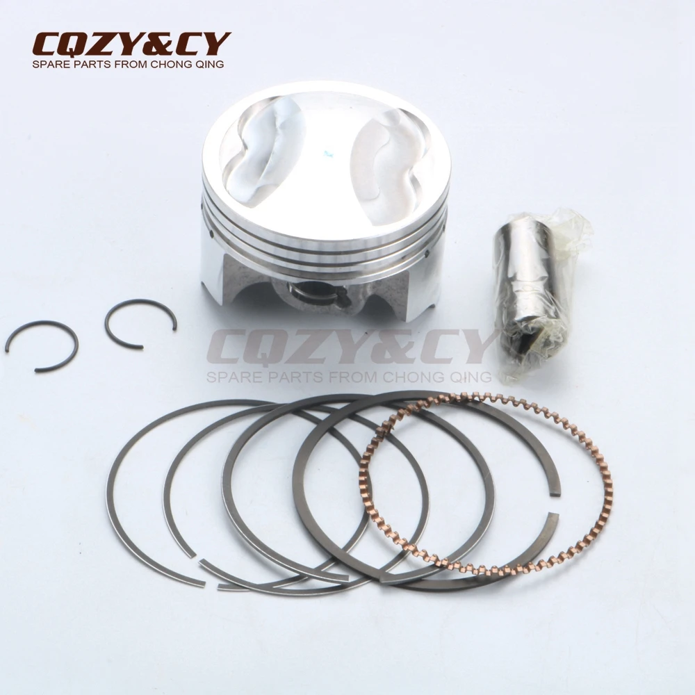 4 Valves 58.5mm/15mm Big Bore High Quality Piston & Piston Ring for SYM Symply / Orbit 150 VS / Red Devil 125 Fiddle II 125 4V