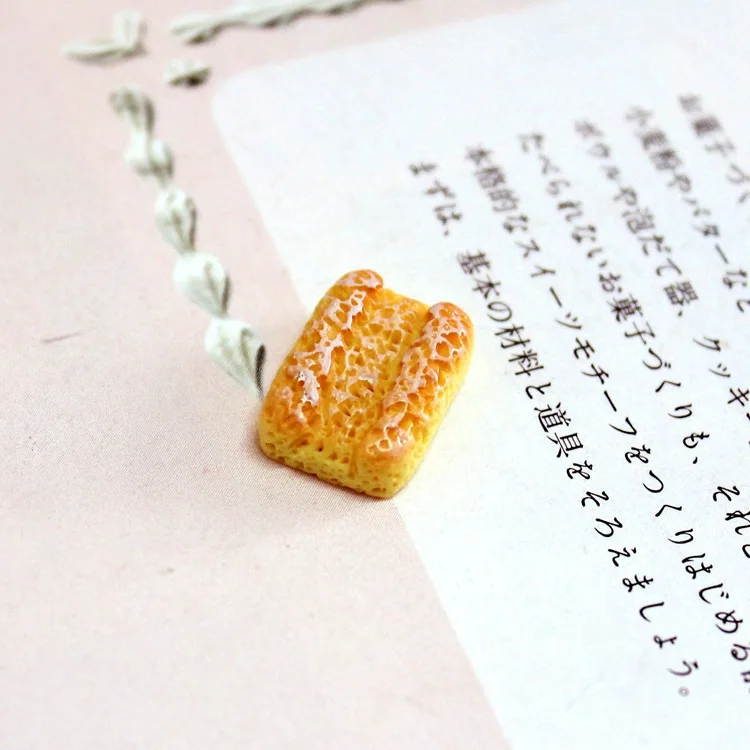 8pcs Breakfast Egg Cake Bread Flatback Resin Crafts For Deco DIY Scrapbook Embellishment Sweets Figurines Miniatures