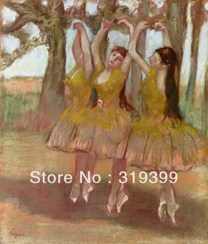 Oil Painting Reproduction on Linen Canvas,A Grecian Dance by edgar degas ,Free Fast Shipping,100% handmade,Top Quality