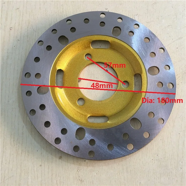 1pcs ZY125 Front Brake Disc 180mm Dia. For Yamaha YZ150 QJ125 Chinese Scooter for Honda Motorcycle ATV Moped Go Kart Part