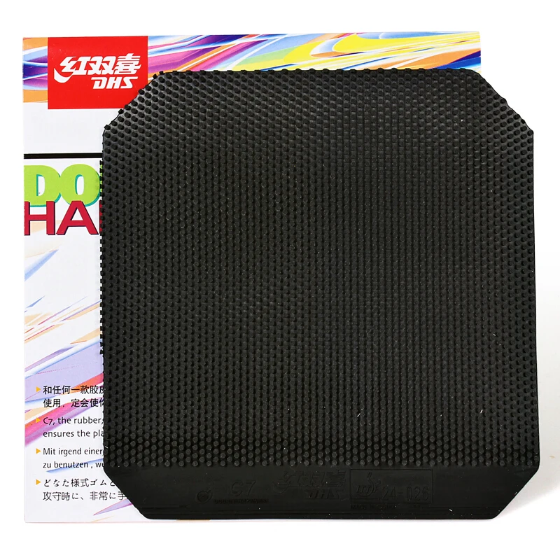 Dhsc7卓球ラバーディフェンシブループスピンピップアウトトップox dhsピンポンスポンジ