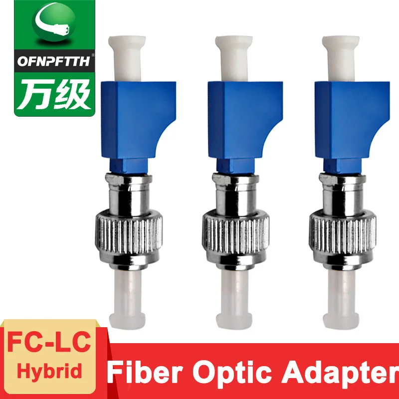 FC-LC Fiber Optic Adapter Singlemode FC Male to LC Female Hybrid Coupler