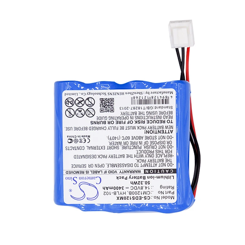 Cameron Sino 3400mah battery for COMEN CM-1200B ECG for EDAN SE-12 Express SE-1200 for MINDRAY DECG-03A SE-601A CM1200B HYLB-102