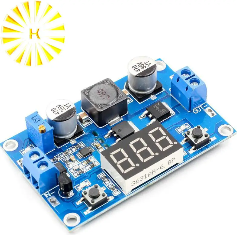 1PCS DC DC-DC 3~35V to 3.5~35V LTC1871 Booster step up Step-up module Converter Regulated Power Supply+VoltMeter