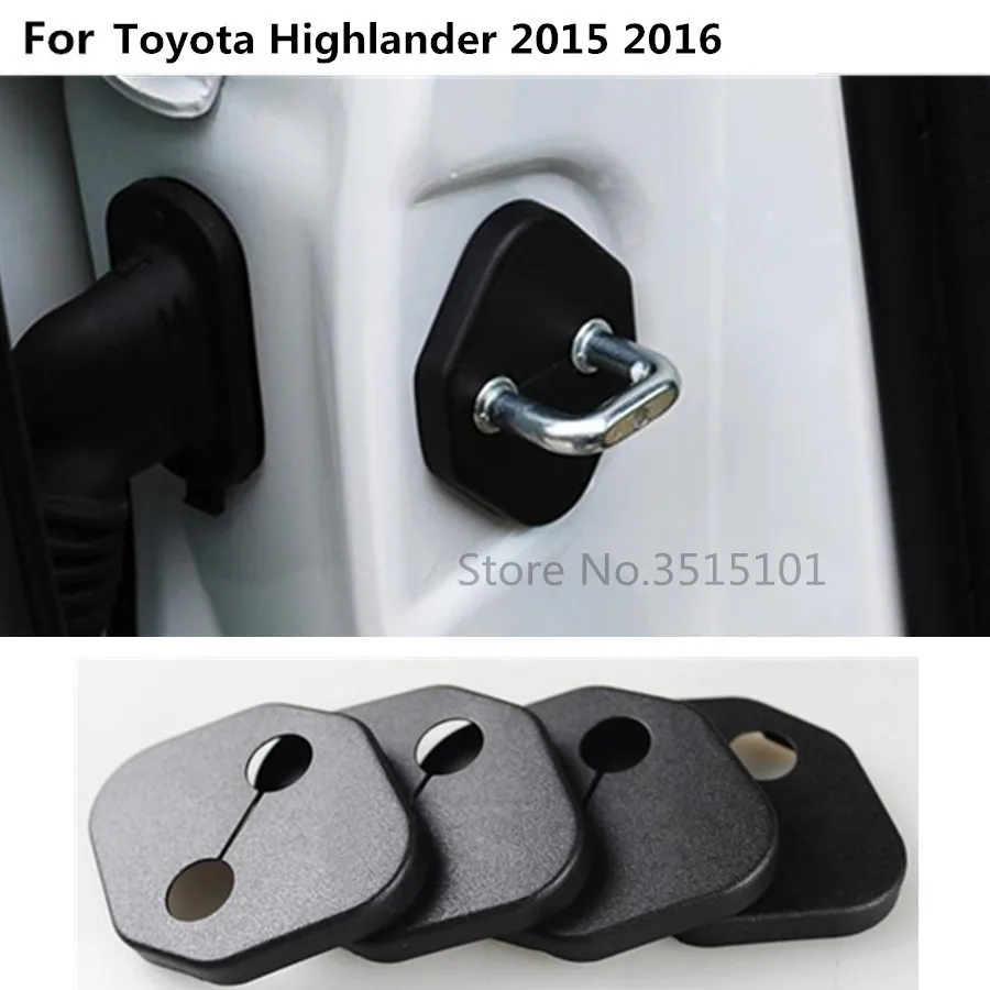 Car Body Styling Interior Plastic Anti Rust Water Proof Door Lock Keys Key Buckle Cover For Toyota Highlander 2015 2016-2020