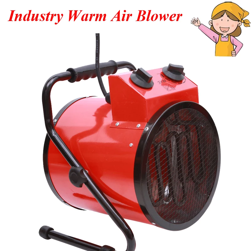 

3KW Industrial Heaters Warm Air Blower High Power Household Thermostat 220V Electric Room Heater The Bathroom Dryer