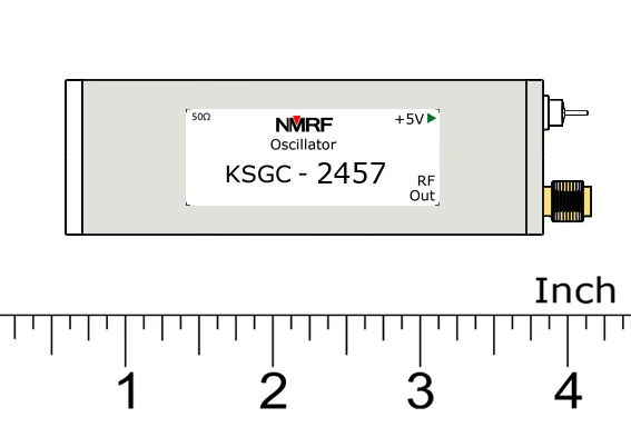 

KSGC-2457.6 2.4 GH Active Crystal Oscillator, 2457.6 MHz High Precision Fixed Frequency Signal Source, Signal -Generator