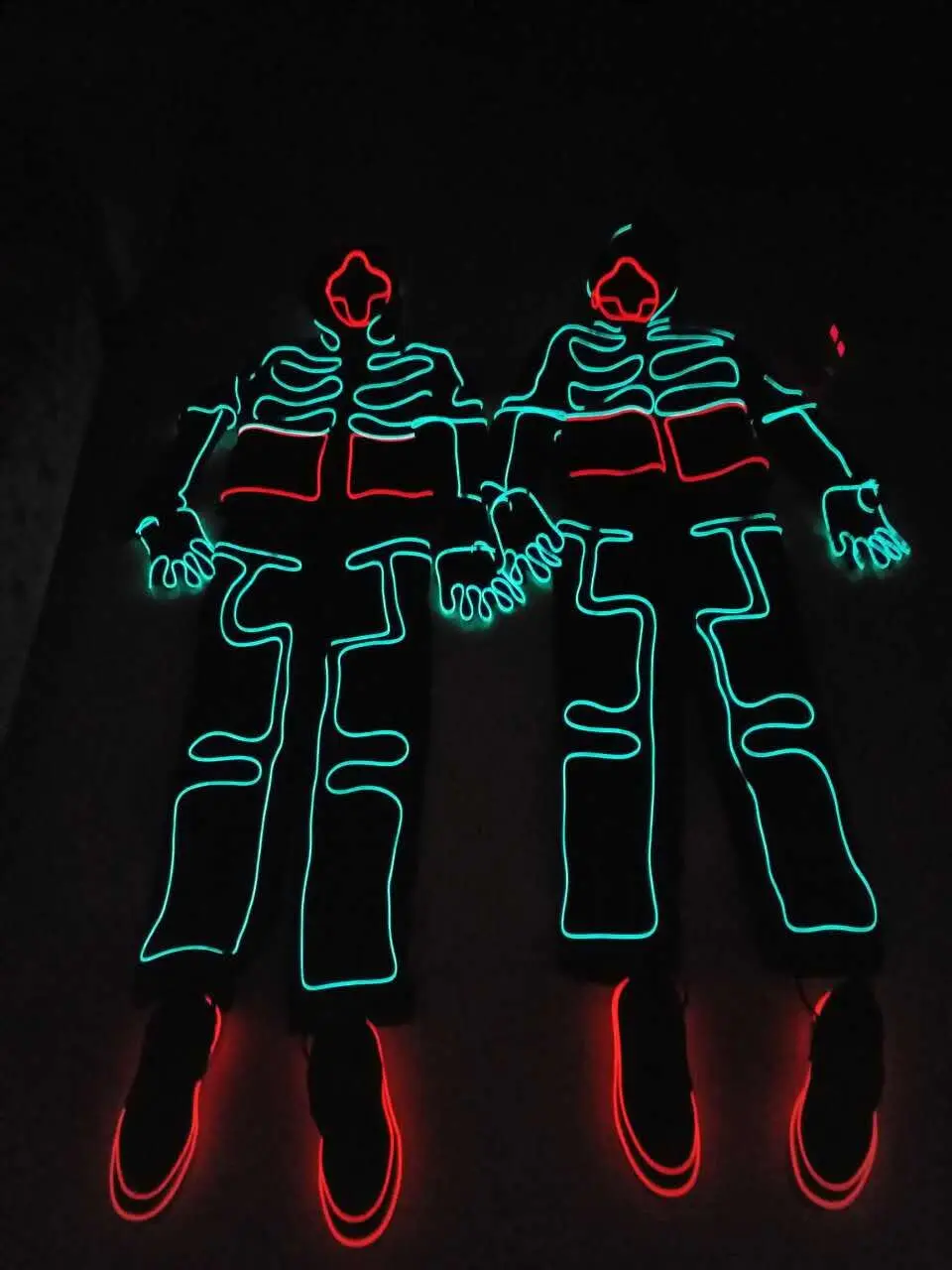 Tron light suit / Light up Dance costume / el wire costume