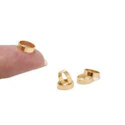 100PCS Stainless Steel 8mm Round Closed Seamless Jump Rings Gold Connector Findings For Jewelry Making