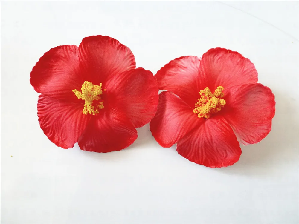 100pcs mixed colors Foam Hawaiian  Hibiscus Flower decor  no clip