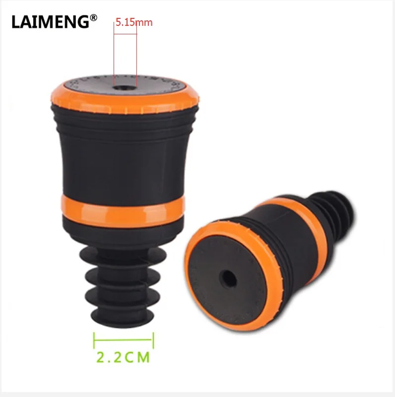 LAIMENG Silicone Keeping Wine Freshness Longer Wine Bottle Stopper Working With Any Vacuum Sealer S158