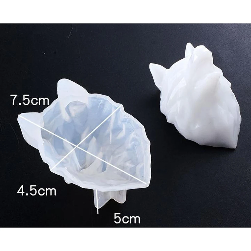 Heart/Rabbit/Wolf Head/Lion DIY Silicone Mold Resin Casting Craft Mould Tool