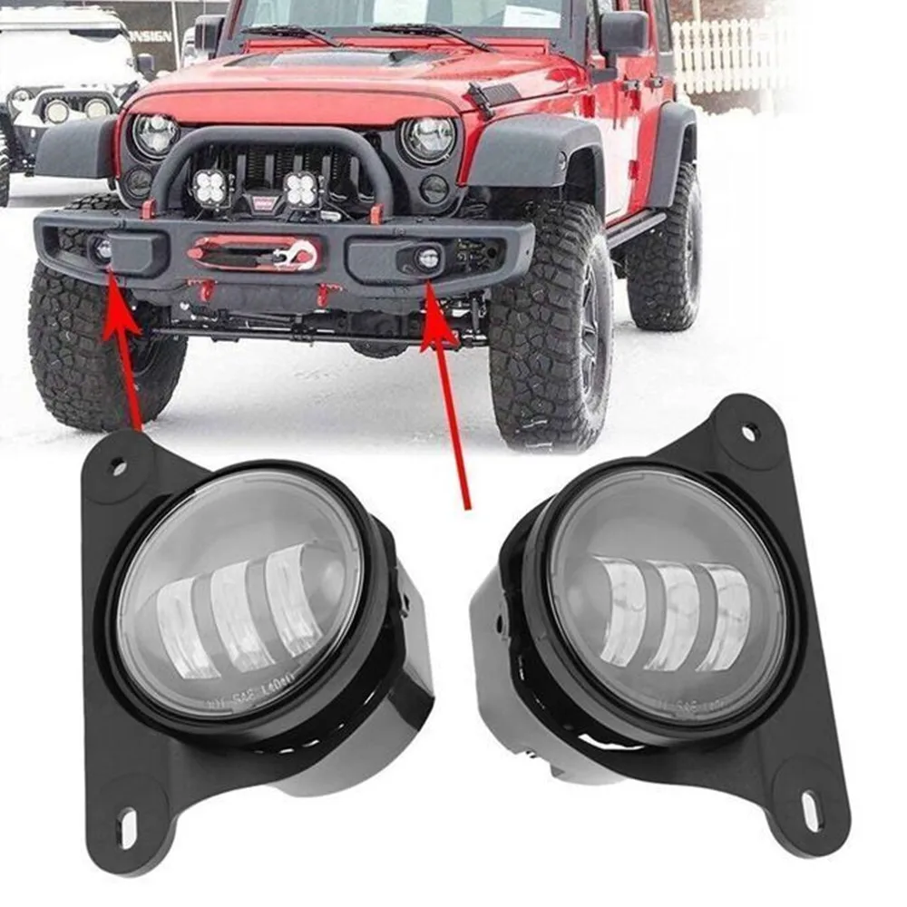 

LED Fog Lights 30W For 10th Anniversary Front Bumper For Jeep Wrangler JK 2007-2017(2 Pcs) J174