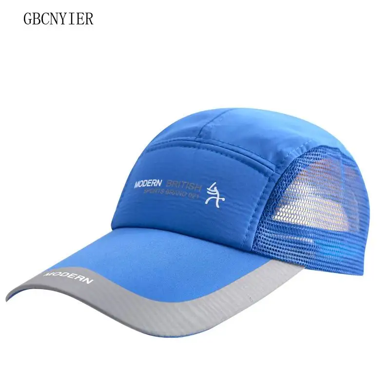GBCNYIER-Boné de Aba Longa, Barato, Grande, Secagem Rápida, Exterior, Malha Respirável, Ajustável, Unisex, Verão, 11cm