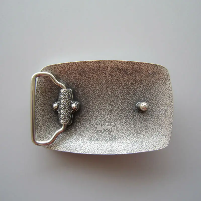 New Vintage Silver Plated Southwest Enamel Totem Rectangle Belt Buckle also Stock in US WT144SL