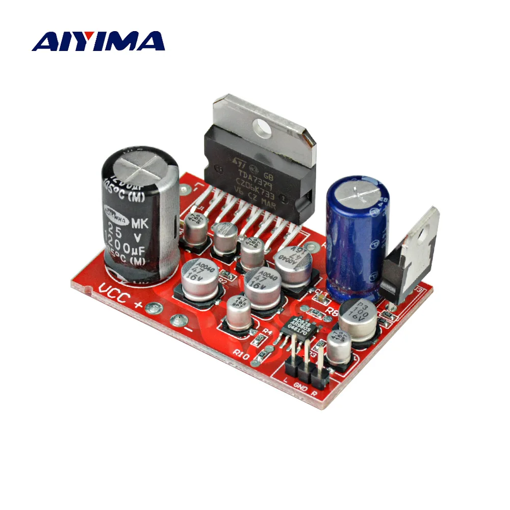 AIYIMA Amplifiers Audio DC12V Amplificador CD7379 38W+38W Stereo AD828 Amplifier Board Preamp Super Than NE5532 Electric Module