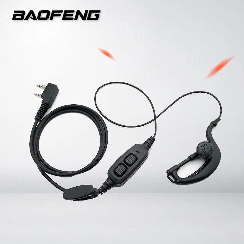 BAOFENG Accessories Original Dual PTT Baofeng Headset Earpiece With Mic For Baofeng UV-82 UV 82 UV82L UV-89 2-way Radio