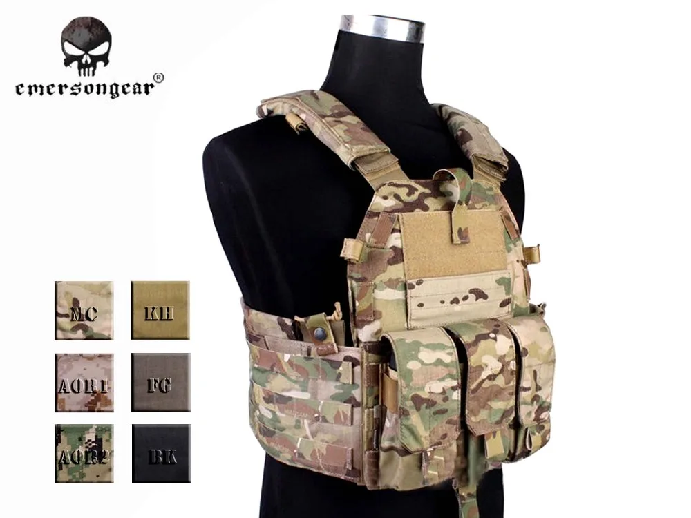 Emersongear-Magazine Pouch Style Tactical Vest, Airsoft Combat Molle, EM7356, 094K, M4