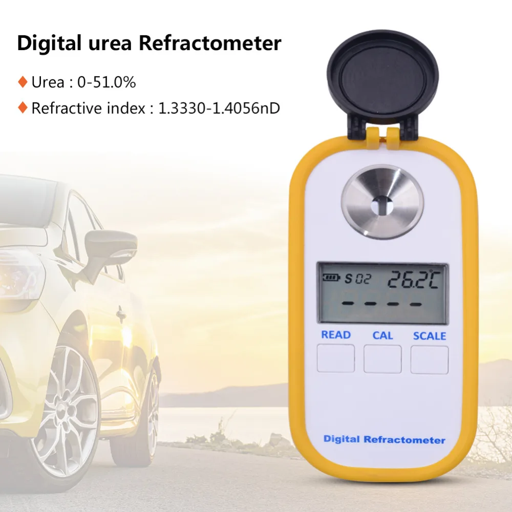 Yieryi DR602 Digital Urea Refractometer Vehicle Urea Concentration Meter Urea 0~51% Refractive Index 1.3330~1.4056nD