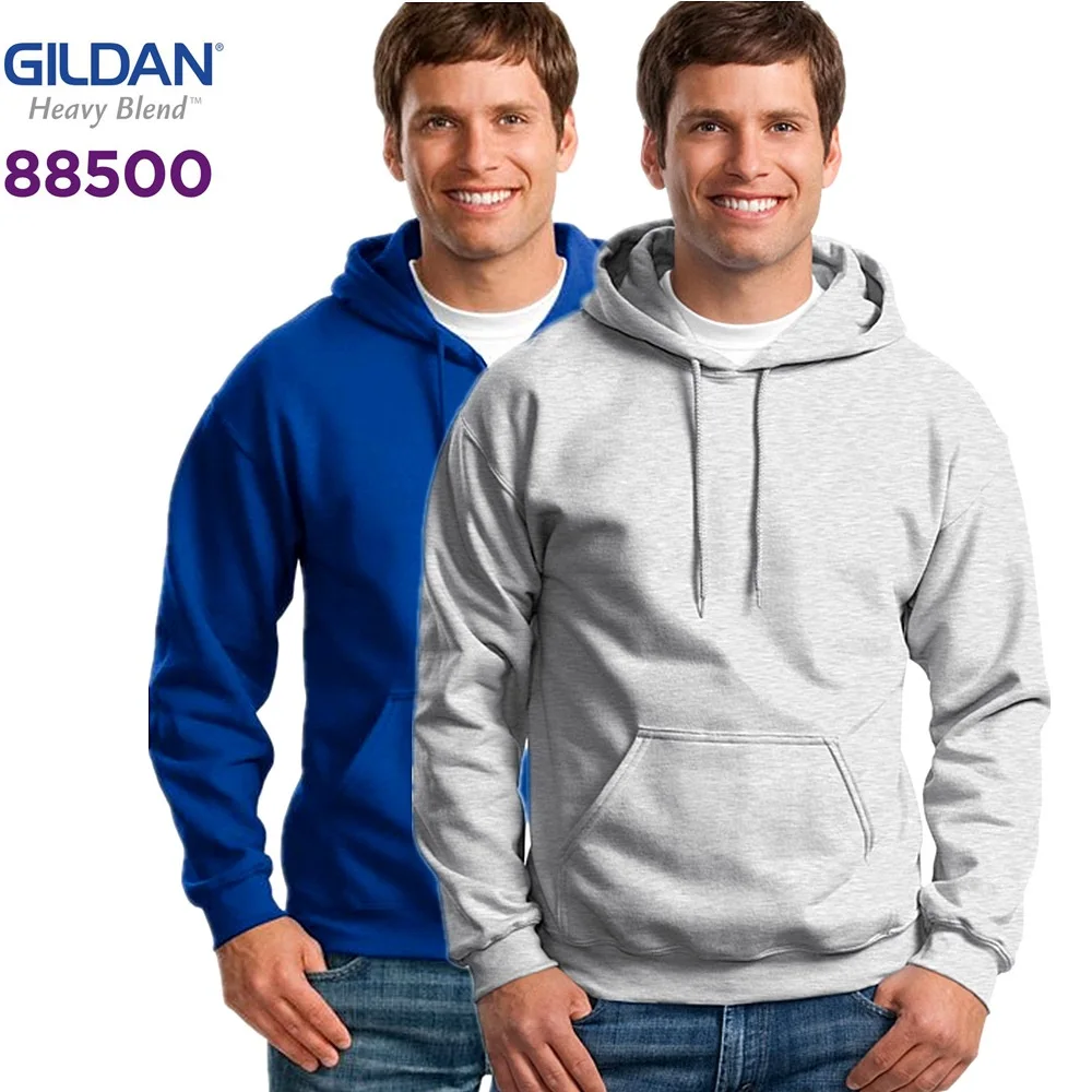 GILDAN 88500 Sweatshirt Men\'s Casual Solid Hoodies Men Fashion Fleece high quality Hooded Pullover Hip Hop Sportswear Clothing