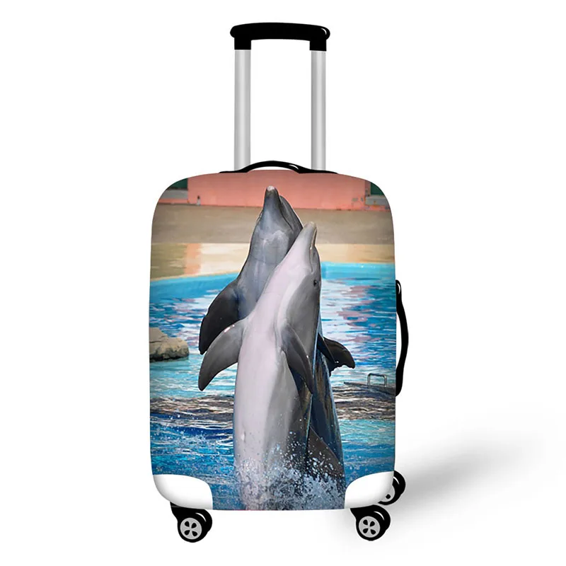 creative design travel protective cover for 18-30 inch trolley suitcase rain dust protector covers Seabed animals