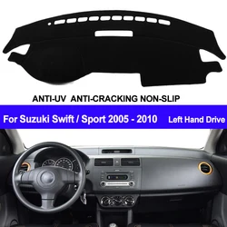 TAIJS Car Dashboard Cover Dash Mat Dash Board Pad Carpet Dashmat Anti-UV For Suzuki Swift Sport 2005 2006 2007 2008 2009 2010