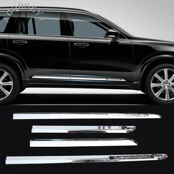 4 sztuk Car Styling dla volvo XC90 2015-2019 ABS Chrome korpus drzwi samochodu boczne listwy odlewnicze pokrywa wykończenia